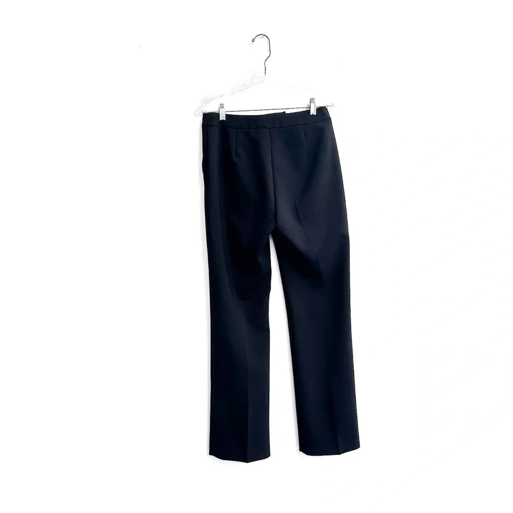 MaxMara Virgin Wool Trouser Black Classic Straight Leg - Size 6‎